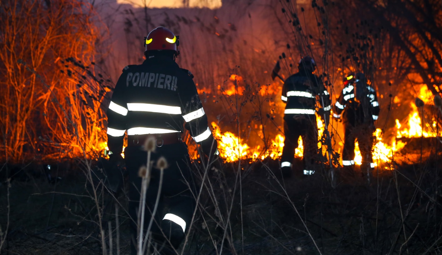 17 Incendii de vegetatie uscata.