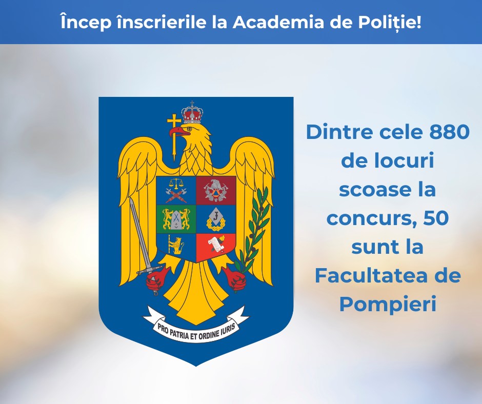 Au început înscrierile la Academia de Poliție!